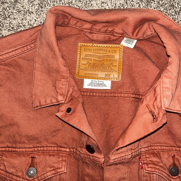 Levi Strauss  faded light orange brownish red Coat - Picture 2 of 2